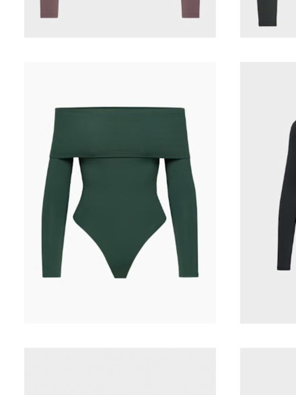 ARITZIA CONTOUR OFF SHOULDER LONG SLEEVE BODYSUIT